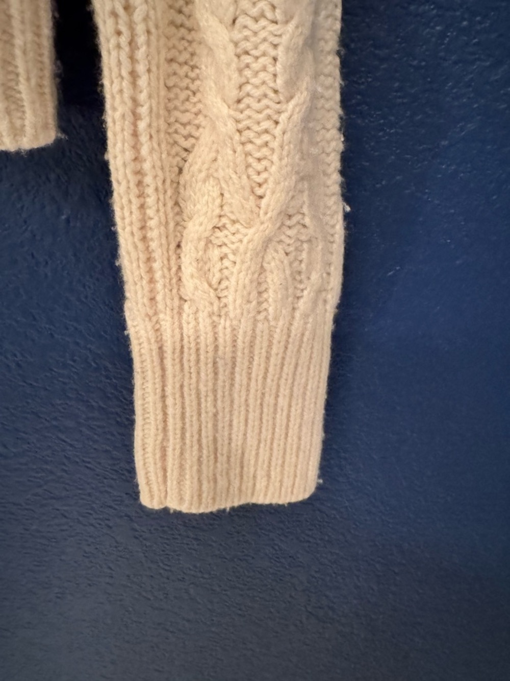 Vince Triple Braid Cable Wool & Cashmere Cardigan Women’s Cream Size Medium - Picture 11 of 14
